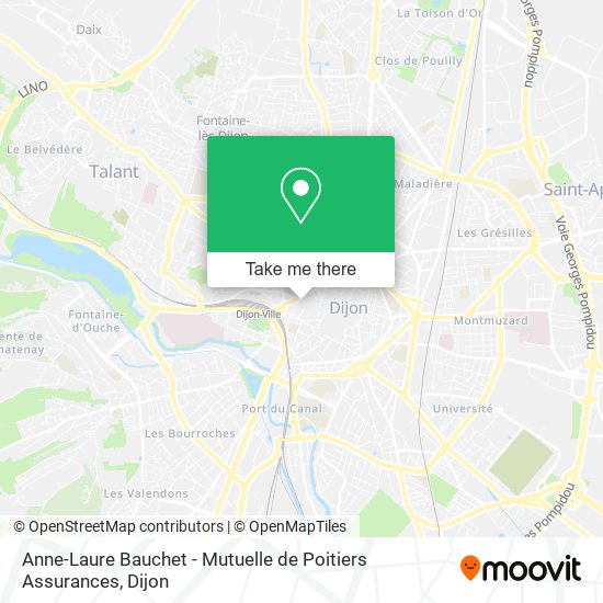 Anne-Laure Bauchet - Mutuelle de Poitiers Assurances map