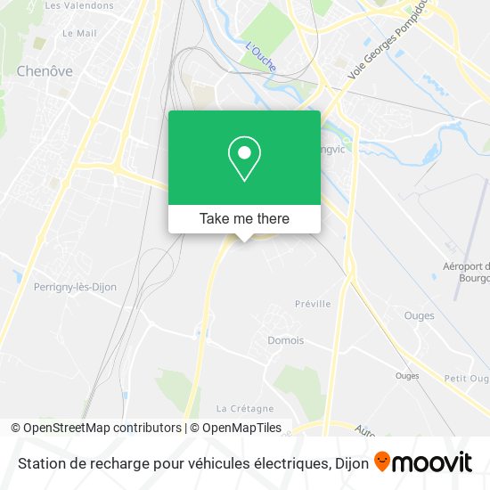 Station de recharge pour véhicules électriques map