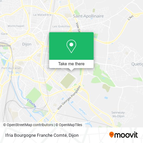 Ifria Bourgogne Franche Comté map