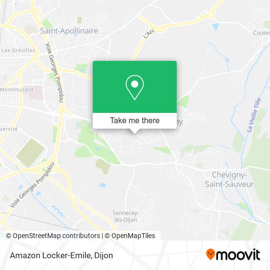 Amazon Locker-Emile map