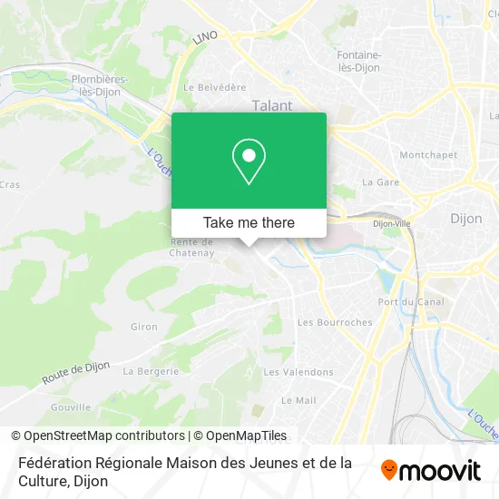 Fédération Régionale Maison des Jeunes et de la Culture map