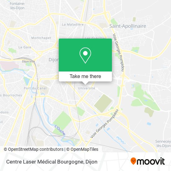Mapa Centre Laser Médical Bourgogne