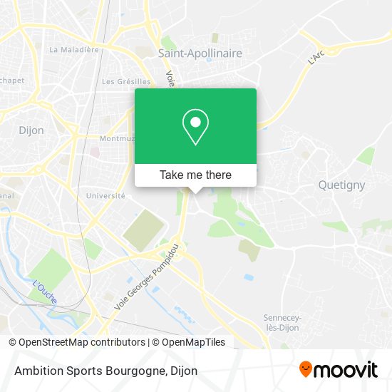 Ambition Sports Bourgogne map