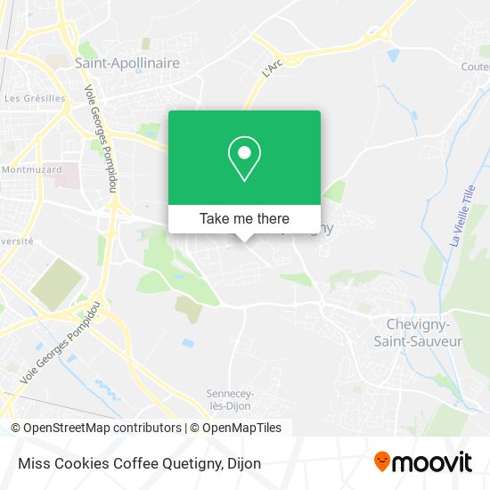 Miss Cookies Coffee Quetigny map