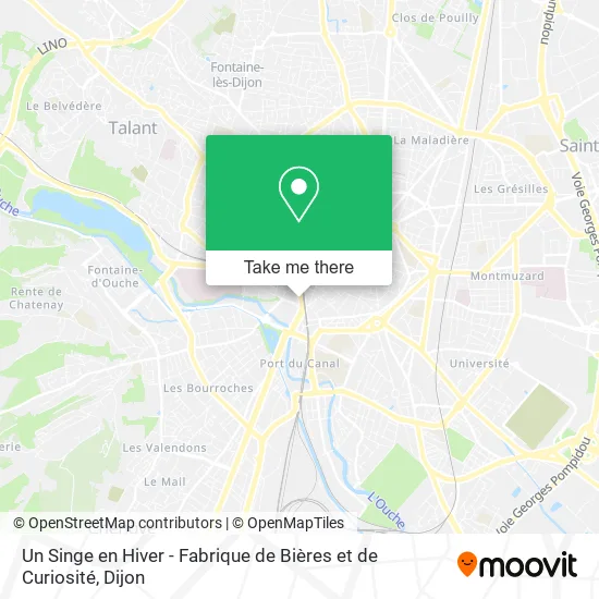 Un Singe en Hiver - Fabrique de Bières et de Curiosité map