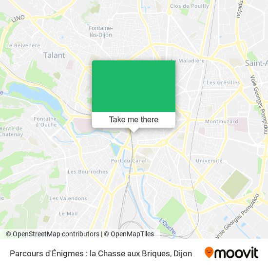 Parcours d'Énigmes : la Chasse aux Briques map