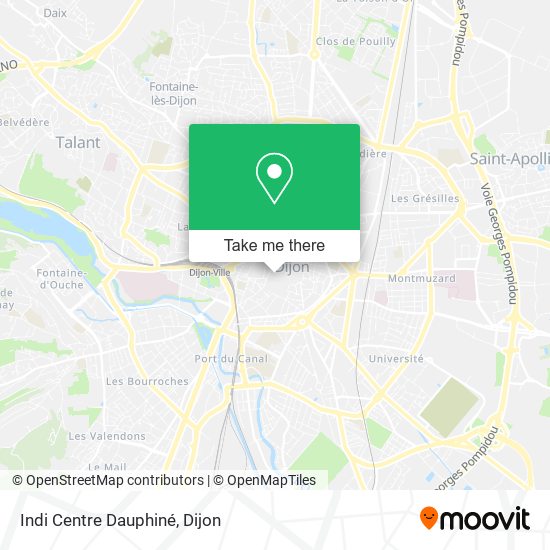 Indi Centre Dauphiné map
