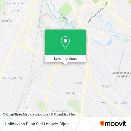 Holiday Inn-Dijon Sud Longvic map