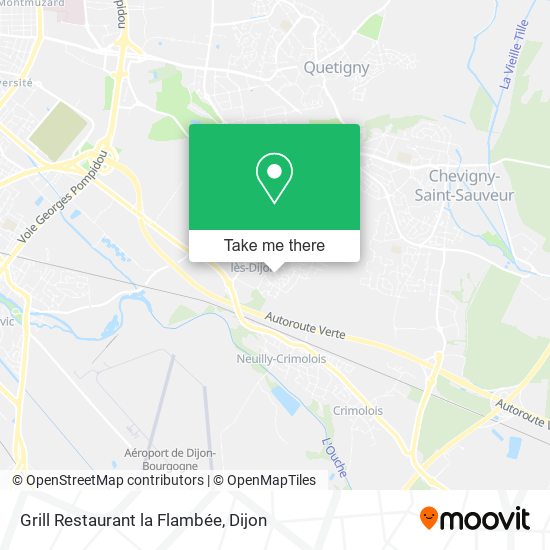 Grill Restaurant la Flambée map