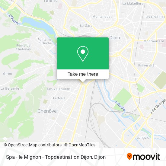 Spa - le Mignon - Topdestination Dijon map