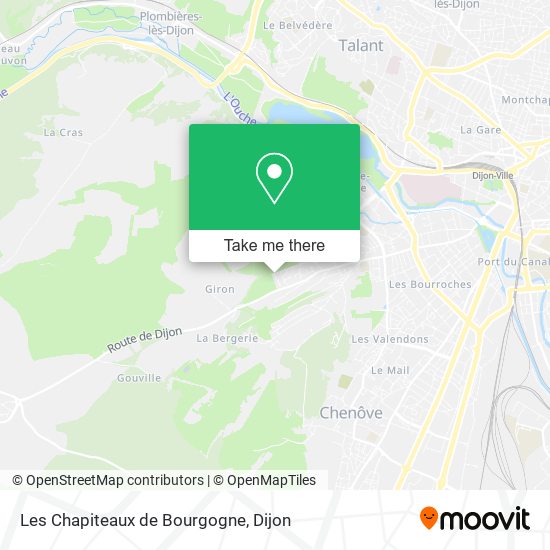 Les Chapiteaux de Bourgogne map