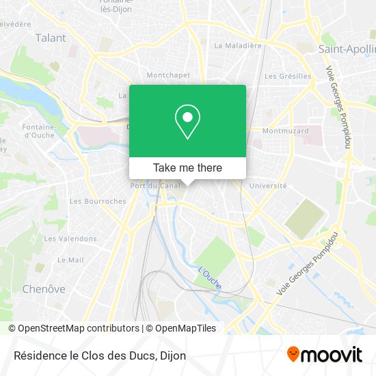 Résidence le Clos des Ducs map