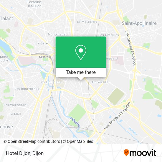 Hotel Dijon map