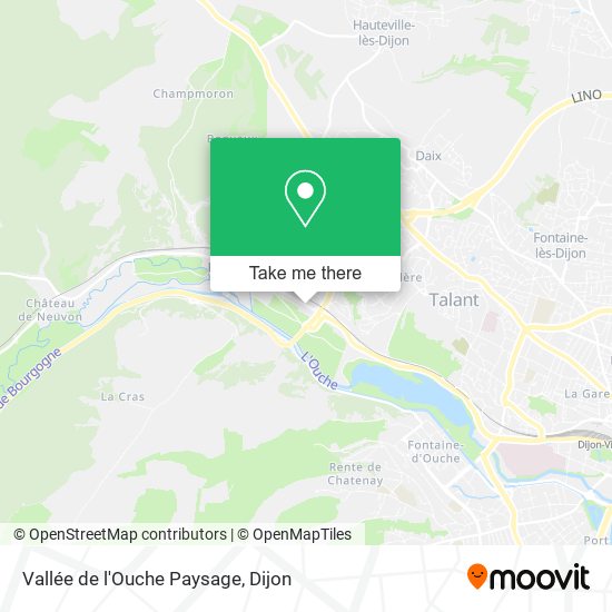 Vallée de l'Ouche Paysage map