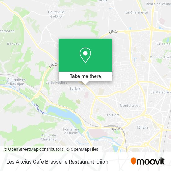 Les Akcias Café Brasserie Restaurant map