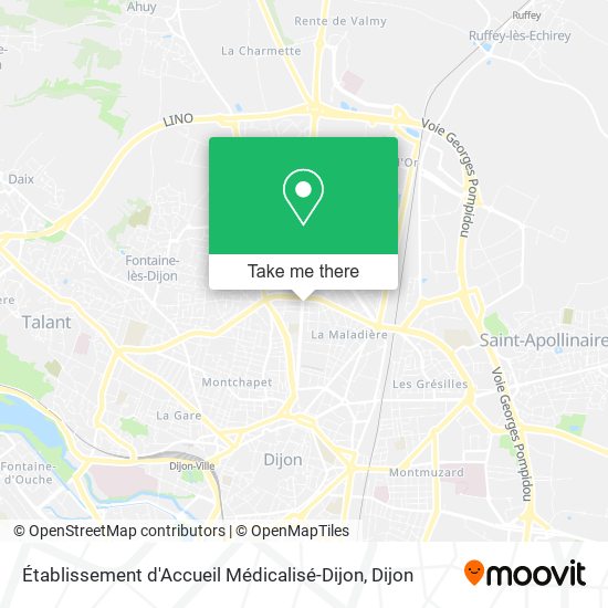 Établissement d'Accueil Médicalisé-Dijon map