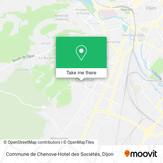 Commune de Chenove-Hotel des Sociétés map