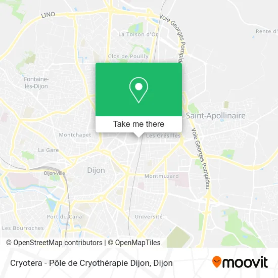 Cryotera - Pôle de Cryothérapie Dijon map