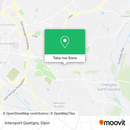 Intersport Quetigny map