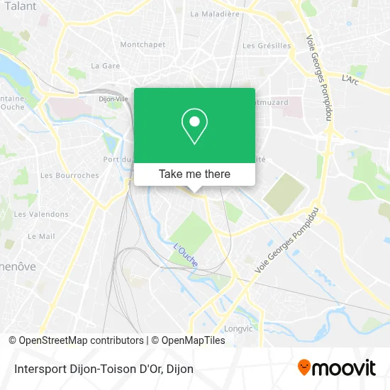 Intersport Dijon-Toison D'Or map
