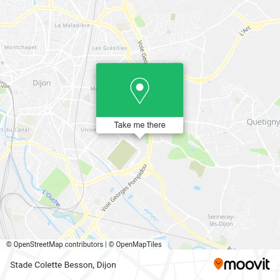 Stade Colette Besson map