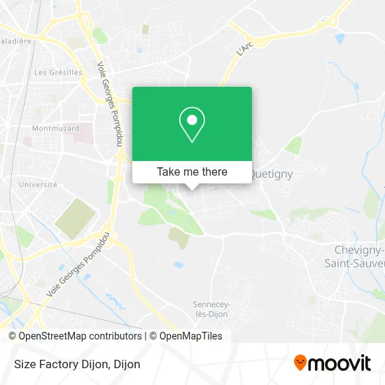 Size Factory Dijon map