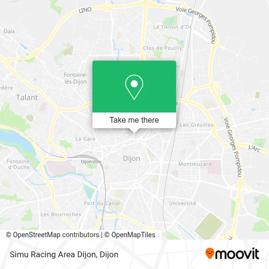 Simu Racing Area Dijon map