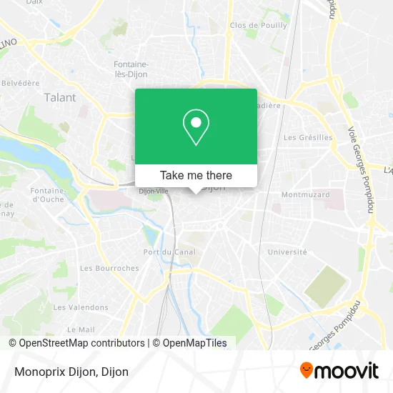 Monoprix Dijon map