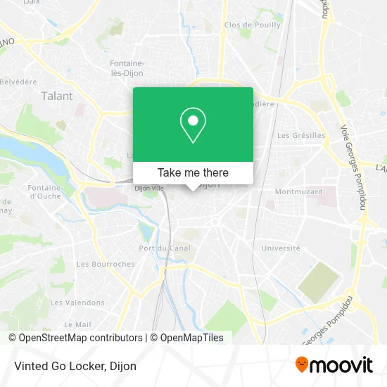 Vinted Go Locker map