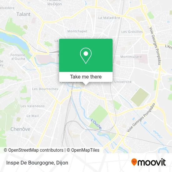 Inspe De Bourgogne map