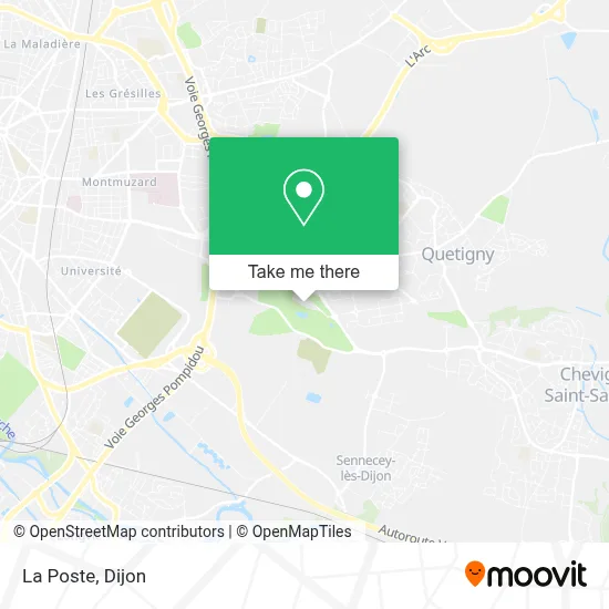 La Poste map