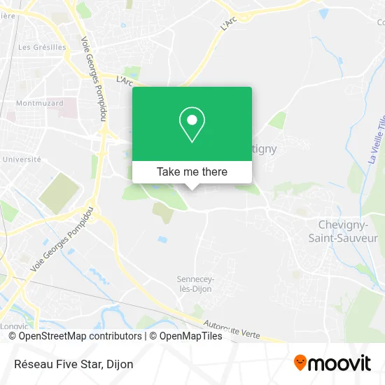 Réseau Five Star map