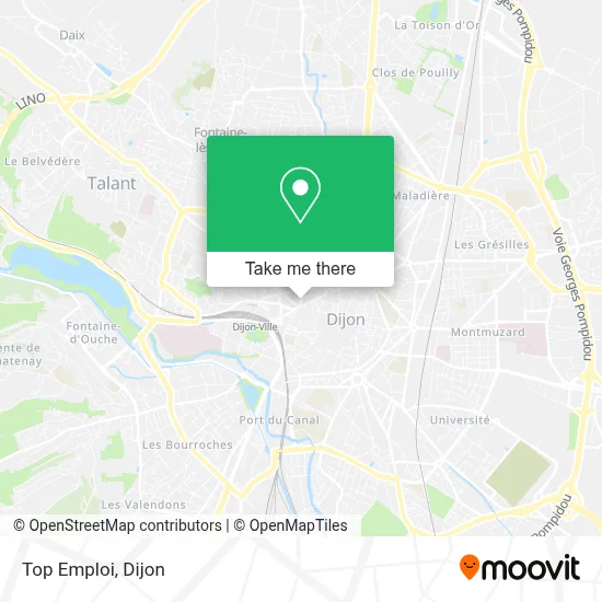 Top Emploi map