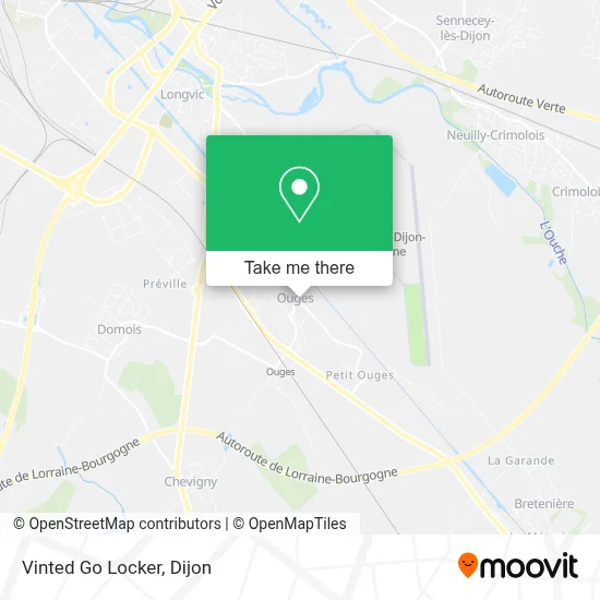Vinted Go Locker map