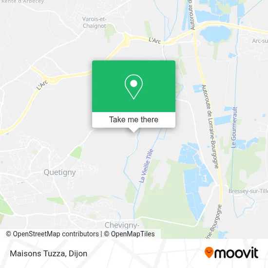 Maisons Tuzza map