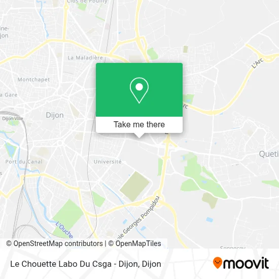 Le Chouette Labo Du Csga - Dijon map