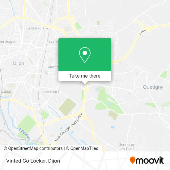 Vinted Go Locker map