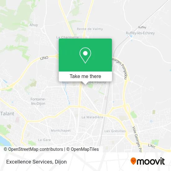 Excellence Services map
