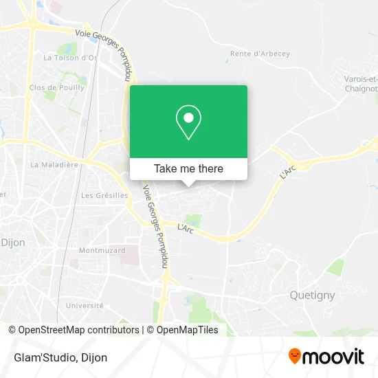Glam'Studio map