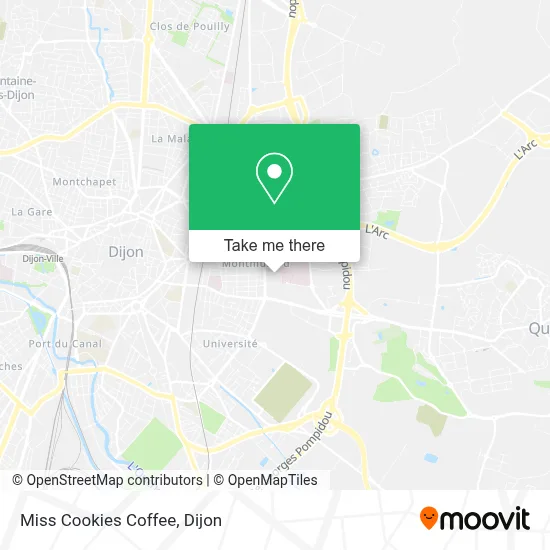 Miss Cookies Coffee map