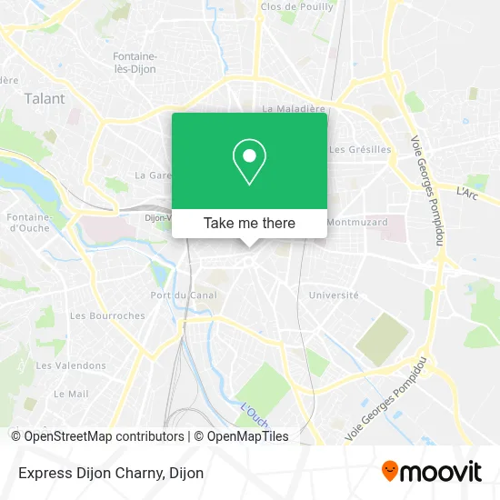 Express Dijon Charny map