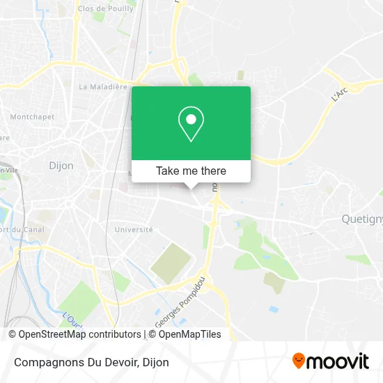 Compagnons Du Devoir map
