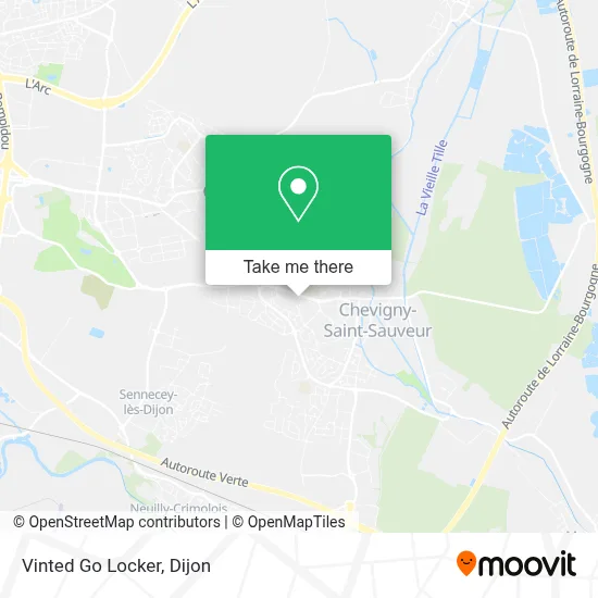 Vinted Go Locker map