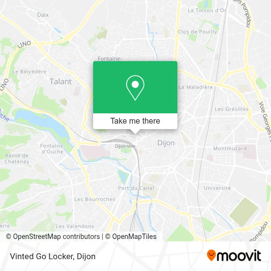 Vinted Go Locker map