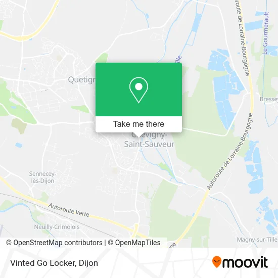Vinted Go Locker map