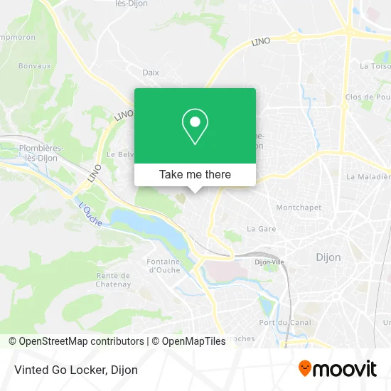 Vinted Go Locker map