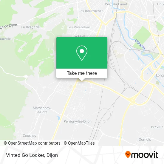 Vinted Go Locker map