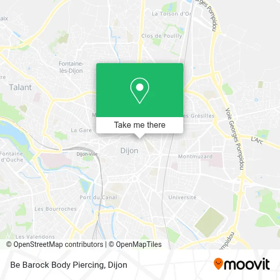 Be Barock Body Piercing map