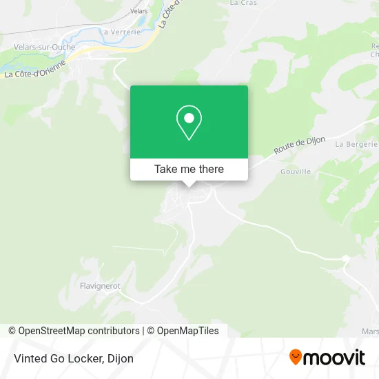 Vinted Go Locker map