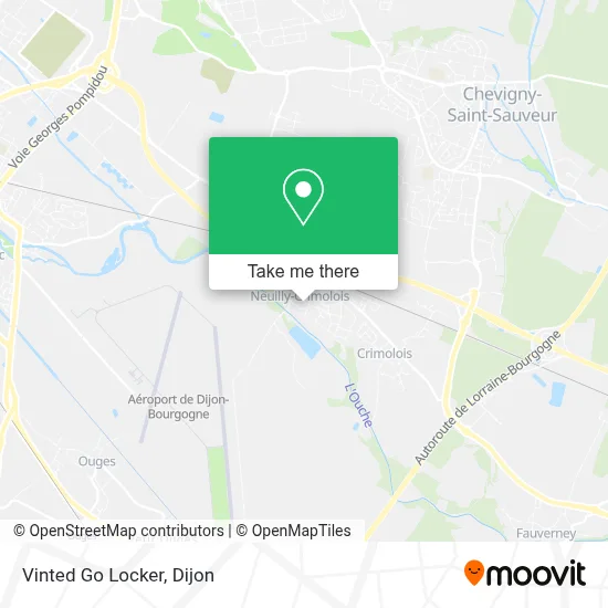 Vinted Go Locker map